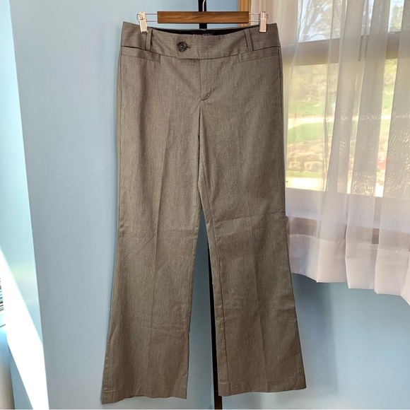 Banana Republic Grey Cotton Trousers Regular Length - Picture 2 of 7